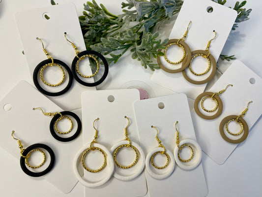 Clay Earrings - Neutral Collection