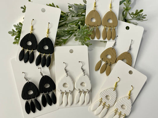 Clay Earrings - Neutral Collection