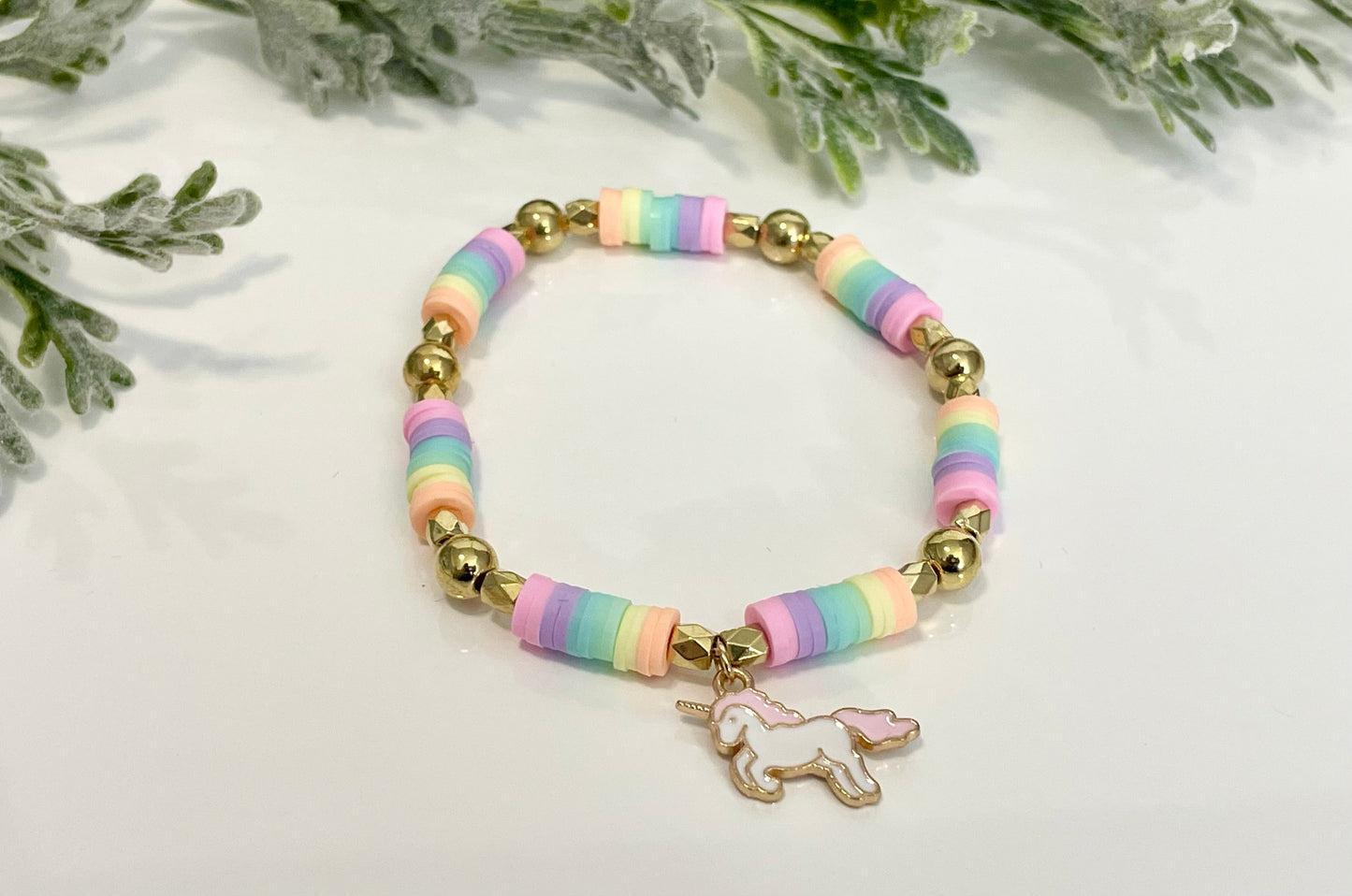 Heishi Stack Bracelets - Pastels & Gold