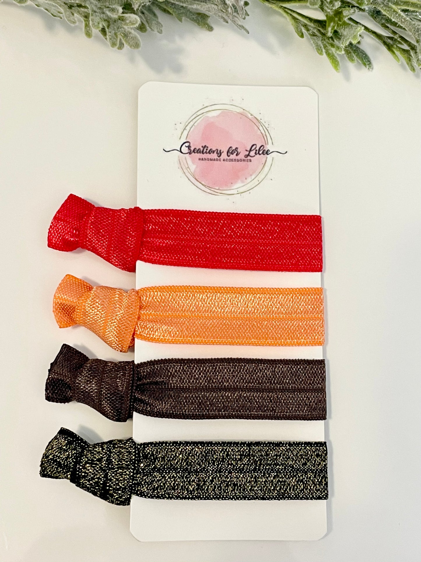 No Crease Hair Elastics - Fall Colors