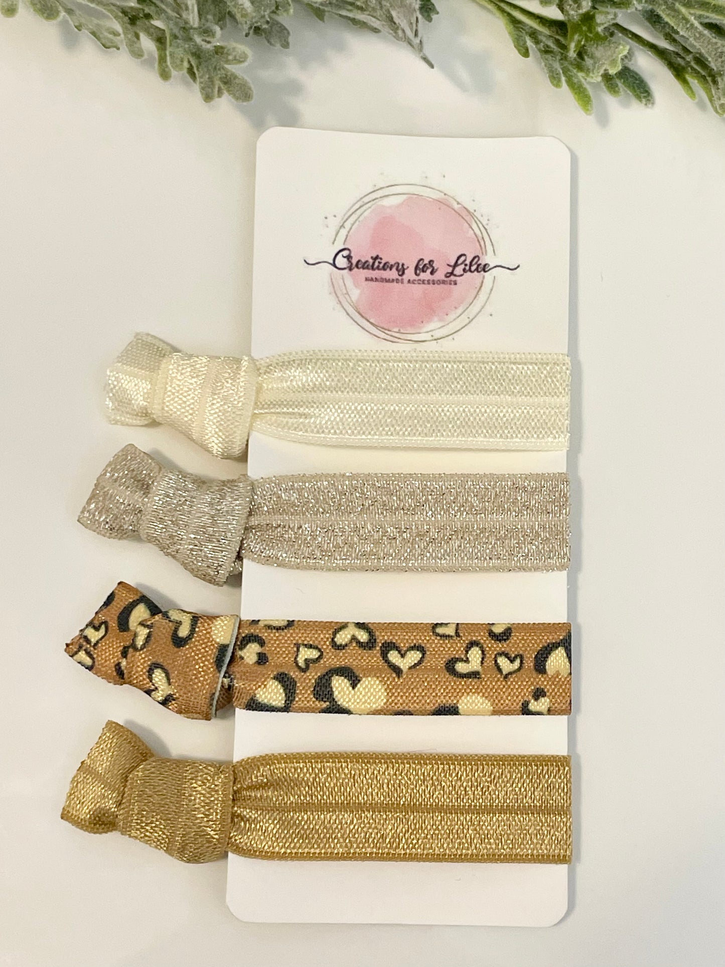 No Crease Hair Elastics - Leopard Print