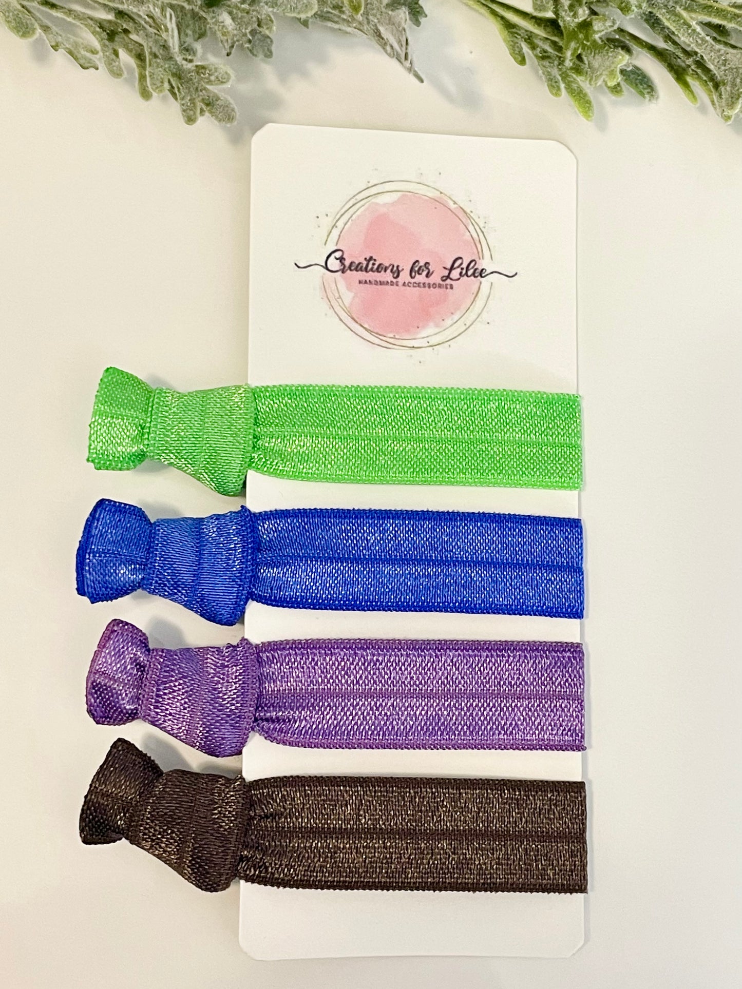 No Crease Hair Elastics - Solid Deep Colors