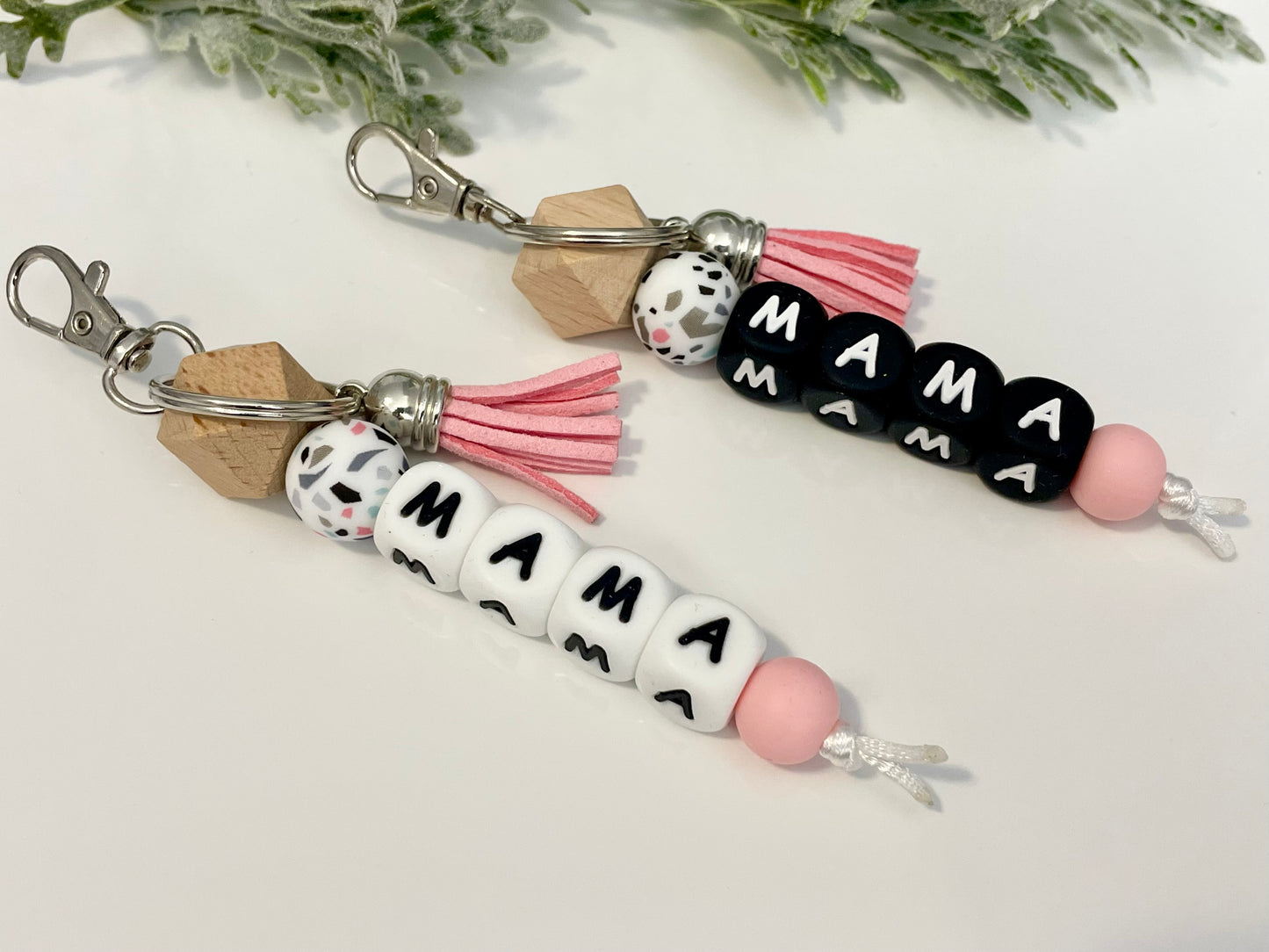 Silicone Mama Keychains