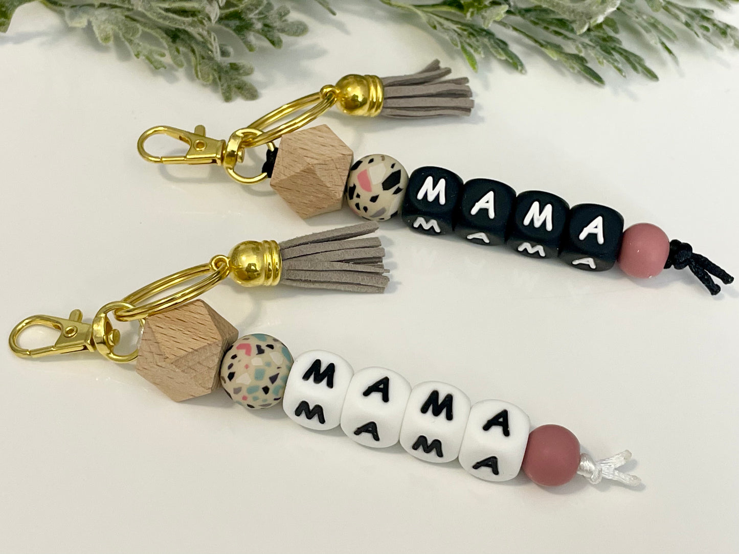 Silicone Mama Keychains