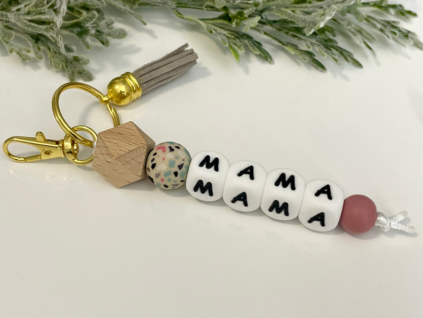 Silicone Mama Keychains