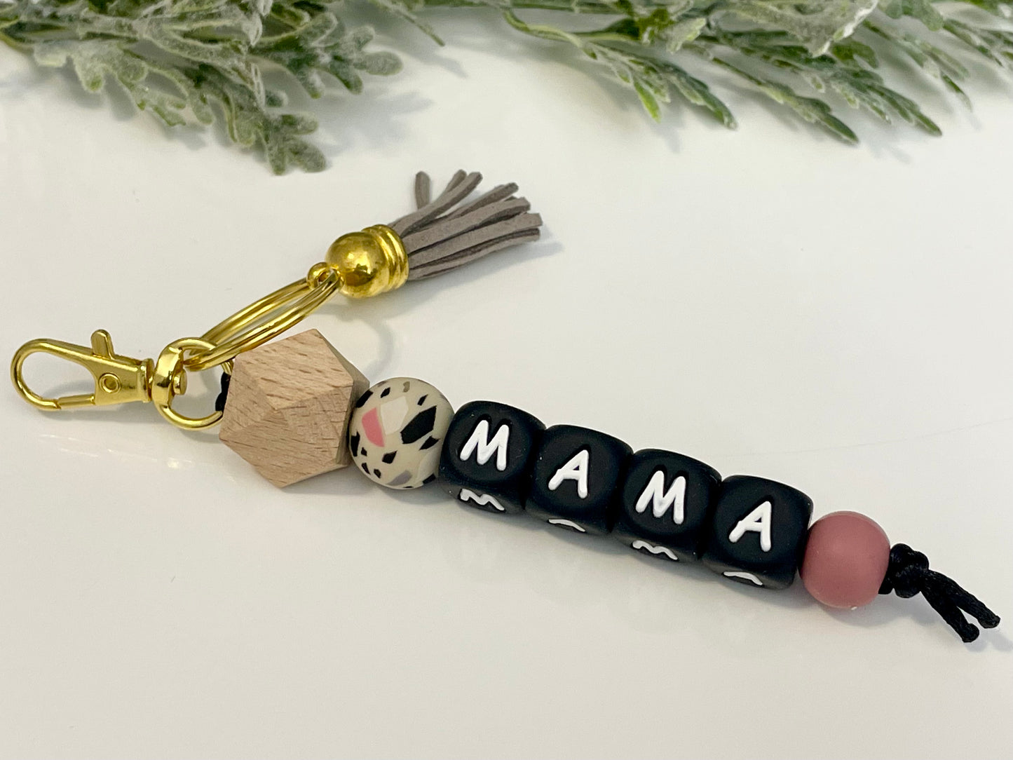 Silicone Mama Keychains