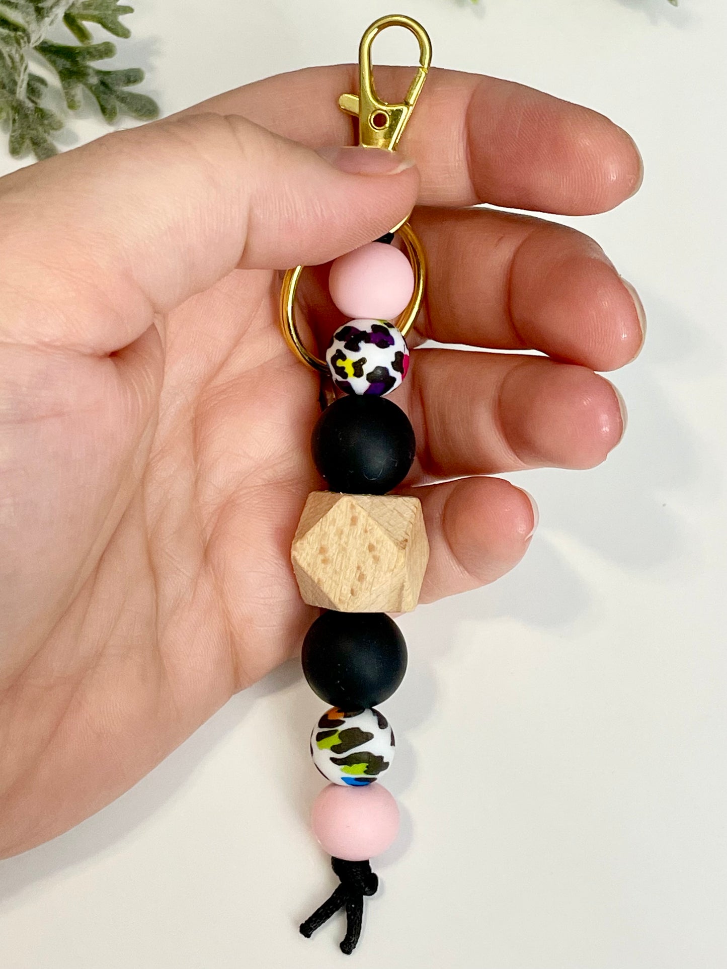 Silicone Beaded Keychains